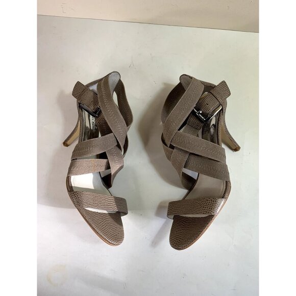 MICHAEL Michael Kors NEW! Wendy Strappy Stretch Sandal Lizard Beige 8 - Picture 4 of 8
